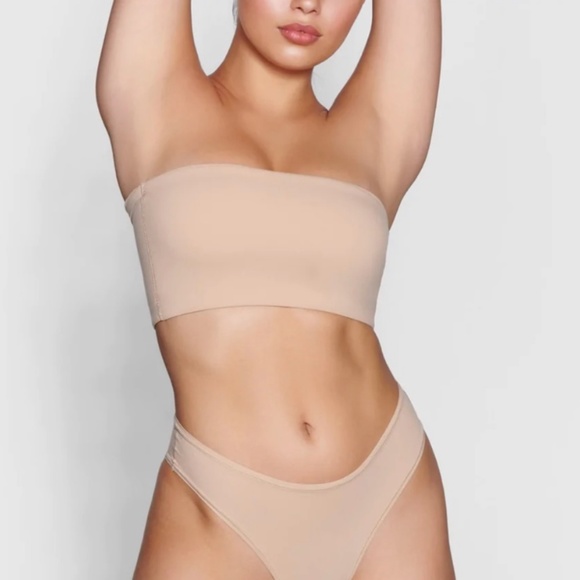 Skims Fits Everybody Fits Everybody Bandeau Bra in Clay - Picture 1 of 7